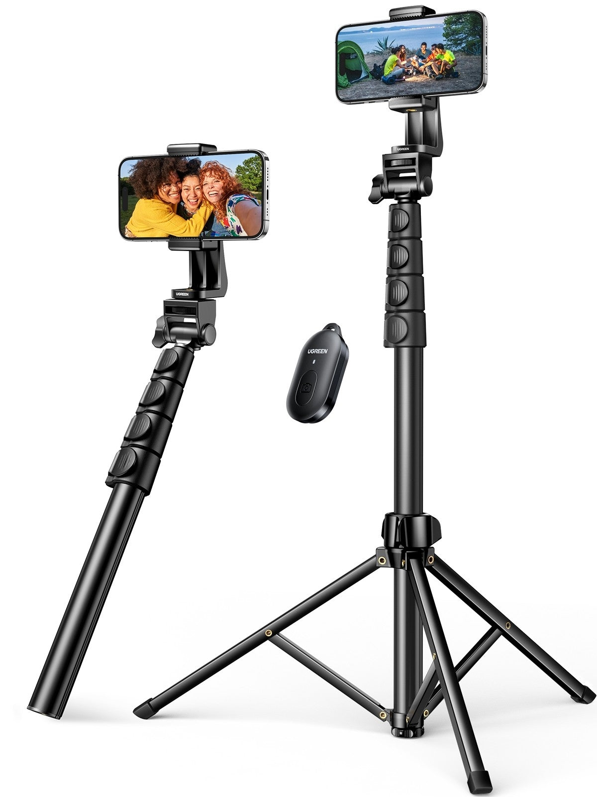UGREEN 1.7m Selfie Stick Tripod with Bluetooth Remote
