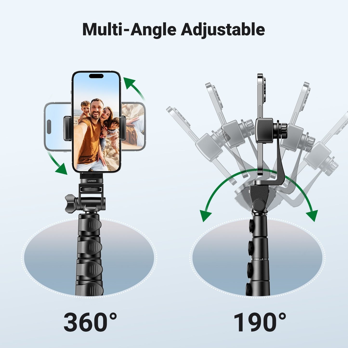 UGREEN 1.7m Selfie Stick Tripod with Bluetooth Remote