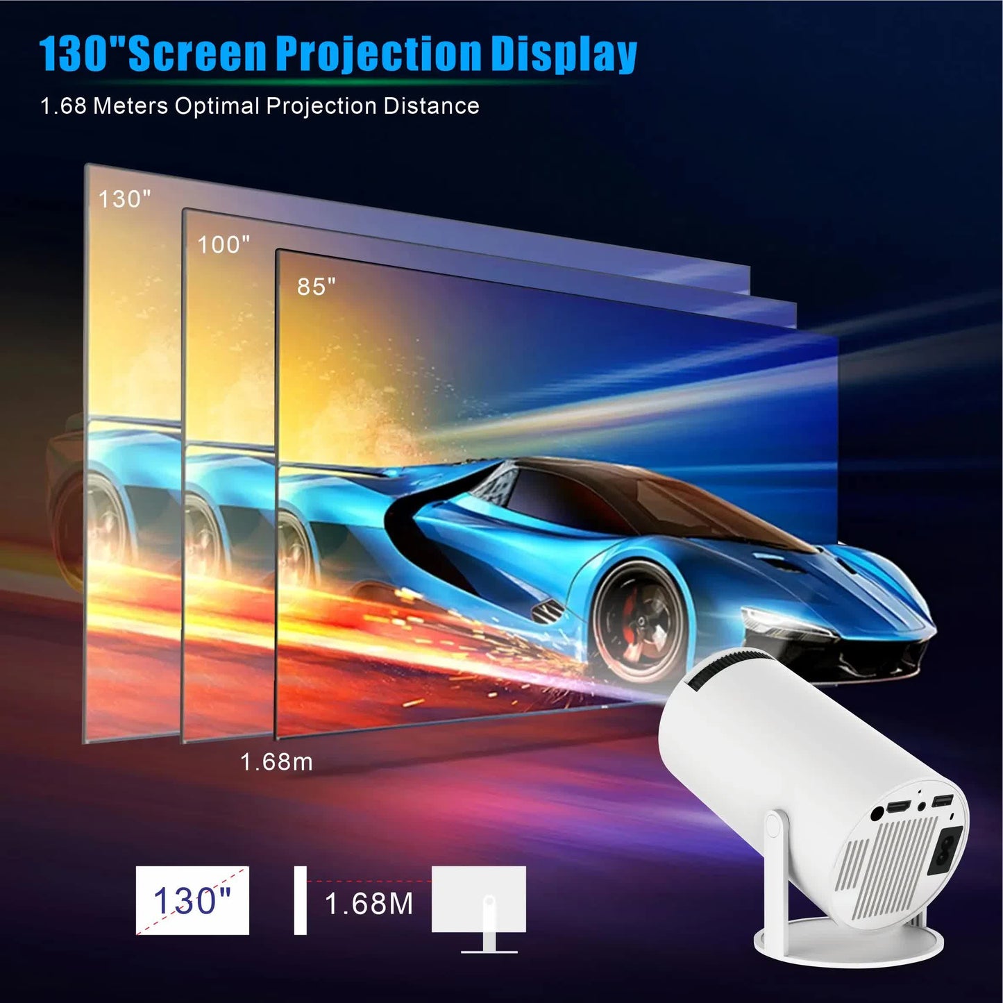 HY300PRO Portable Projector