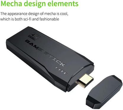 128G 10000+ 4K HDMI TV Video Game Stick Retro Gaming Console W/ 2 Remote Controller