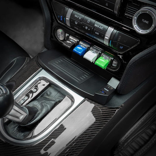 Wireless Charger for Ford Mustang 2015-2023, Accessories for Ford Mustang 2023 2022 2021 2020 2019 2018 2017 2016 2015, Chaging Mat/Pad for Ford Mustang S550 Accessories